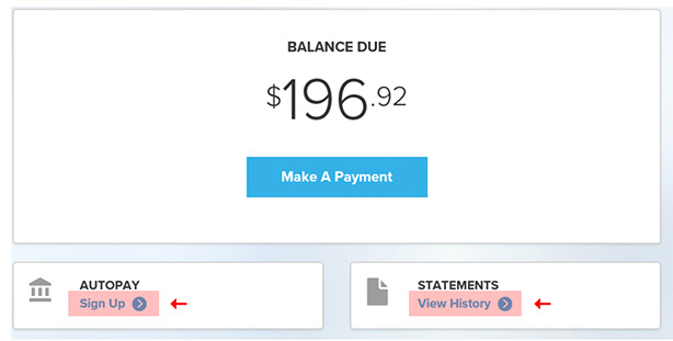 General Info - View Statements Online with AutoPay
